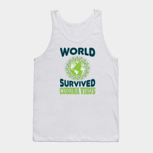 World Survived Corona Virus Tank Top